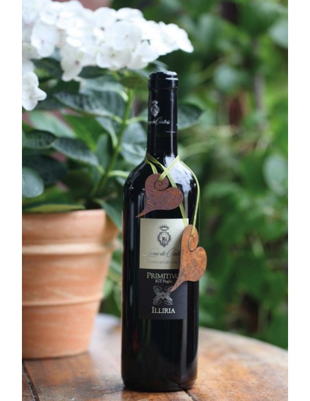 Herz Curl zum Aufhängen, Höhe 6 cm Rostdeko rostig Metall Dekofiguren