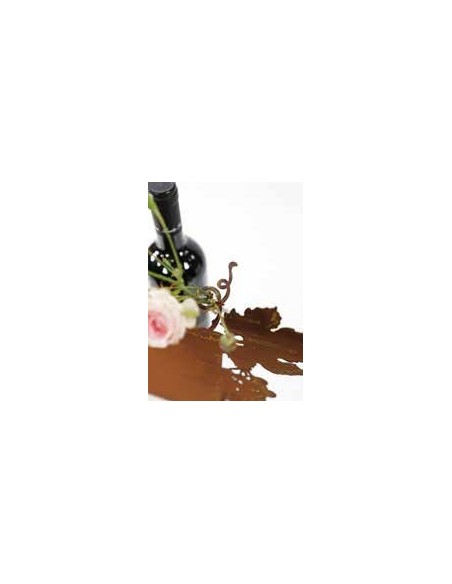 Edelrost Tischaufsteller mit Weinblatt und Traube , zum selber Beschriften, Höhe 45 cm Breite 32  cm Edelrost Tischaufsteller mit Weinblatt und Traube , zum selber Beschriften, Höhe 45 cm Breite 32  cm