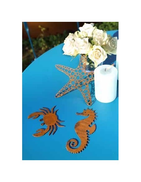 Edelrost Seepferdchen zum Hängen, Höhe 16 cm  Rosig Rostdeko Rostschild Schild Wanddekoration Wandtatoo ausgelasert  Edelrost Seepferdchen zum Hängen, Höhe 16 cm  Rosig Rostdeko Rostschild Schild Wanddekoration Wandtatoo ausgelasert