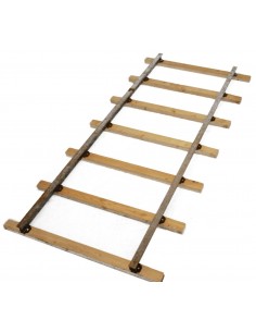 Gleis für Bergbau Lore Länge 200 cm Edelrost rostig Metall Eisen Rost Eisenbahn Zug