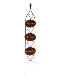 Ganz Gartenstecker Kardinalkreuz – 30,5 Cm Länge, Acryl/Eisen/Zink, Mehrfarbig, Für Urlaubsdeko