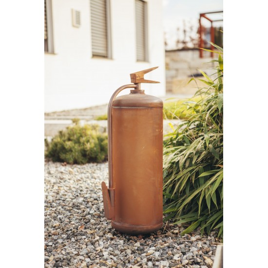 Feuerschale robust Feuerkorb 'Feuerlöscher' als Feuerstelle aufklappbar Höhe 89 cm METALLMICHL