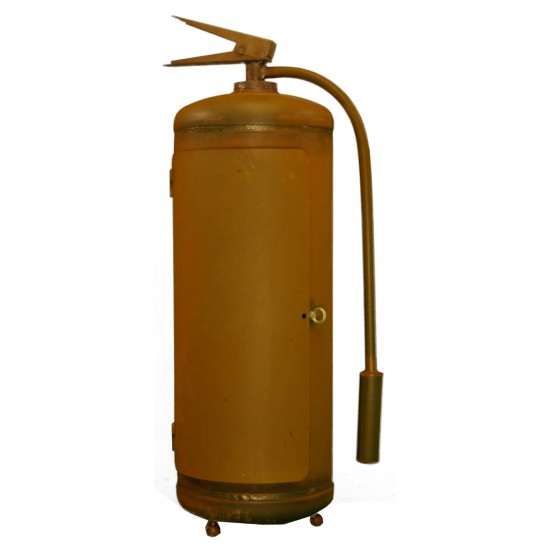 Edelrost Feuerkorb eckig 'Feuerlöscher' aufklappbar Höhe 89 cm - die Feuerstelle für den gemütlichen Grillabend