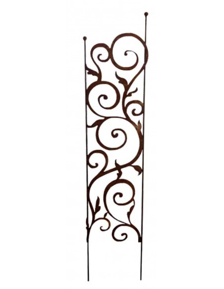 Rankhilfe Dornröschen mit 2 verschieden hohen Stäben und Kugeln - Höhe 190 cm die Geschenkidee aus Edelrost