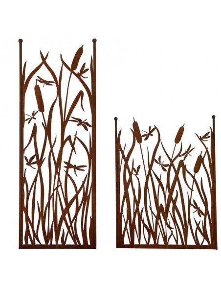 Eelrost Sichtschutz Paravent Libellenzaun Kein Corten Raumteiler Gartendeko Teichdeko Abtrennung Pool Eelrost Sichtschutz Paravent Libellenzaun Kein Corten Raumteiler Gartendeko Teichdeko Abtrennung Pool