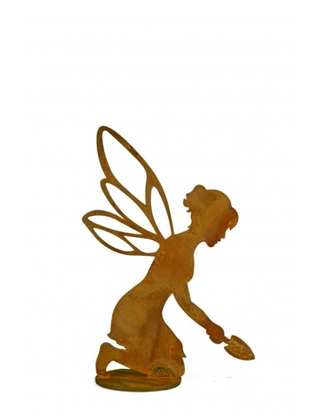 Rostdeko Fee aus Edelrost Metalldeko für Innen und aussen wetterfest