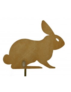 Edelrost  Deko Hase lauernd Gartendekoration Frühling