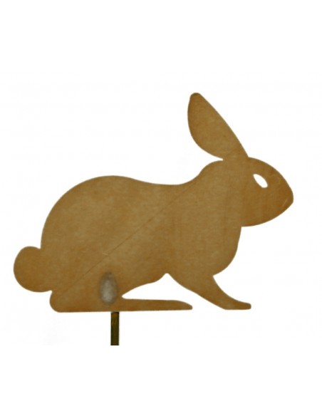 Edelrost  Deko Hase lauernd Gartendekoration Frühling