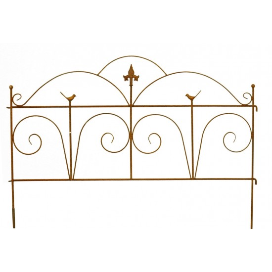 Rost Minizaun Nostalgie Als Beeteinfassung Zum Stecken Lange 125 Cm