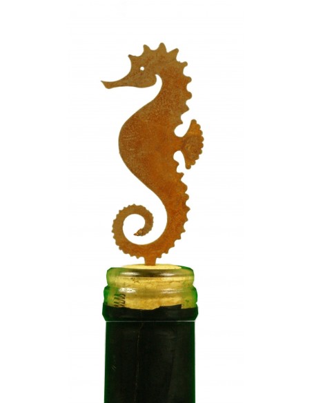 Edelrost Seepferdchen Stecker Höhe 8 cm - Dekoidee und Geschenk