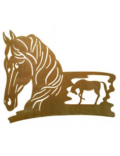 Metallfigur Pferd als Wohndeko - Wunderschönes Geschenk für Pferdefreunde