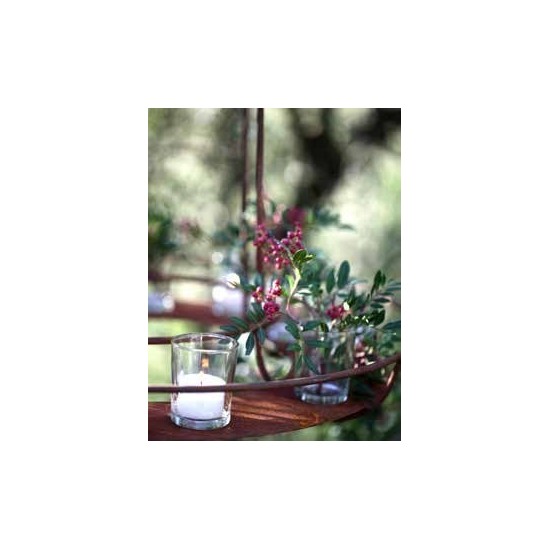 Metalldeko Garten Kranzhänger für Blumen und Teelichter