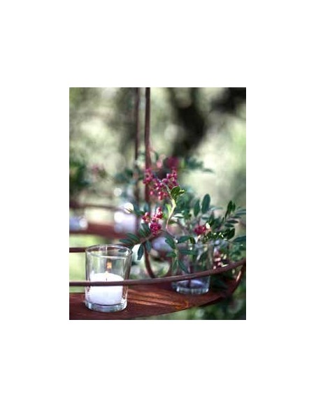 Metalldeko Garten Kranzhänger für Blumen und Teelichter