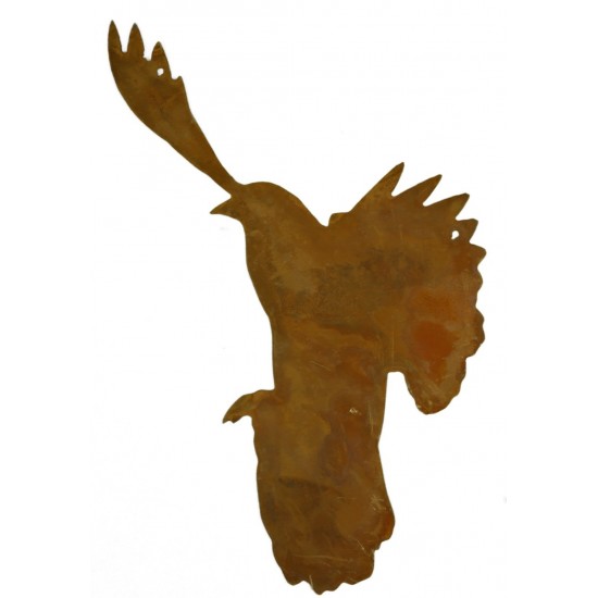 fliegende Tauben aus Edelrost, 4 er SET,  aus rostigem Metall, Gartendeko ganzjährig