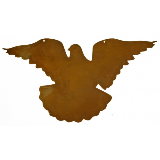 fliegende Tauben aus Edelrost, 4 er SET,  aus rostigem Metall, Gartendeko ganzjährig