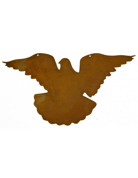 fliegende Tauben aus Edelrost, 4 er SET,  aus rostigem Metall, Gartendeko ganzjährig