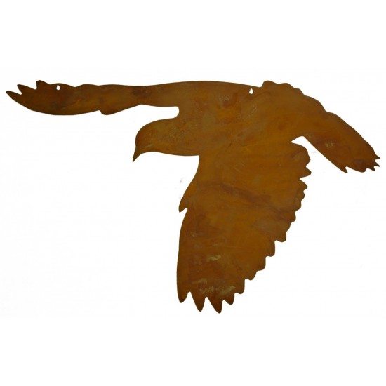 fliegende Tauben aus Edelrost, 4 er SET,  aus rostigem Metall, Gartendeko ganzjährig