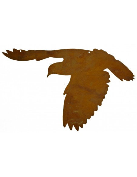 fliegende Tauben aus Edelrost, 4 er SET,  aus rostigem Metall, Gartendeko ganzjährig