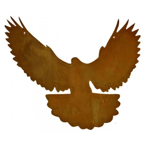 fliegende Tauben aus Edelrost, 4 er SET,  aus rostigem Metall, Gartendeko ganzjährig