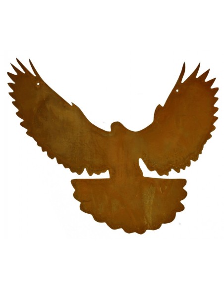 fliegende Tauben aus Edelrost, 4 er SET,  aus rostigem Metall, Gartendeko ganzjährig