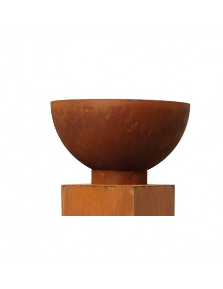 Edelrost Halbkugel (Schale) Ø 25 cm zum als Zubehör auf eine Rostsäule Edelrost Halbkugel (Schale) Ø 25 cm zum als Zubehör auf eine Rostsäule