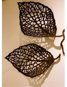 Filigranes Blatt, leicht gebogen, zum Hängen oder Legen , Höhe 80 cm 2
