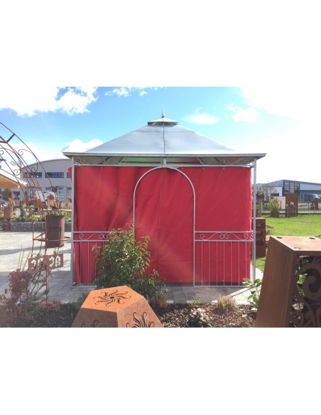 Pavillon Kiosk 3 x 3 m mit Blechdach verzinkt