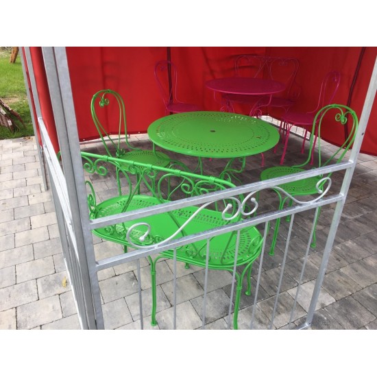 Pavillon Kiosk 3 x 3 m mit Blechdach verzinkt