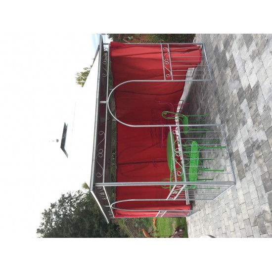 Pavillon Kiosk 3 x 3 m mit Blechdach verzinkt