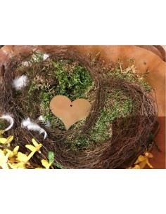 Rost Herz z. Aufhängen Gr. S, aus Metall zur Deko in Wohnraum, Balkon, Terrasse, Garten und zum Verschenken 2