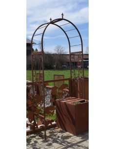 Rost Rosenbogen Classic mit Lilienspitze Höhe 210 x 125 cm 2