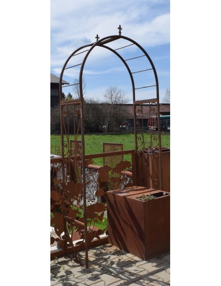 Rost Rosenbogen Classic mit Lilienspitze Höhe 210 x 125 cm