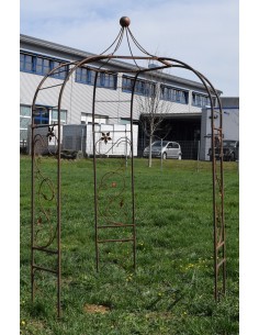 Rost Rosenbogen Art Nouveau rund mit Kuppel Höhe 220 cm Ø 180 cm