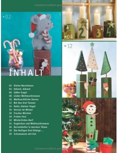 Weihnachtliche Holzpfosten: Liebevolle Figuren für Winter & Weihnachten mit Bastelbögen zum Basteln 2
