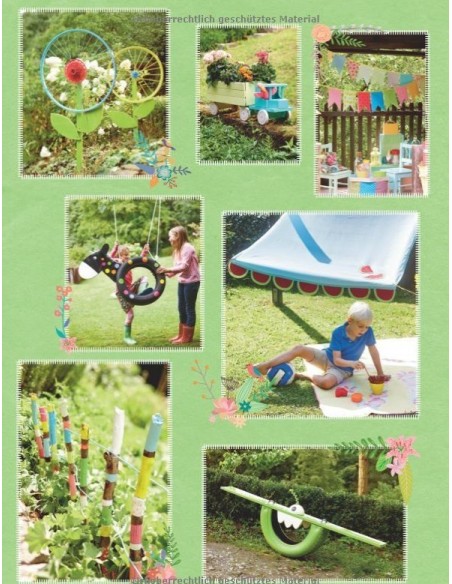 Unser kunterbunter Familiengarten: Mit Ideen zum Basteln, Werken, Kochen & Backen