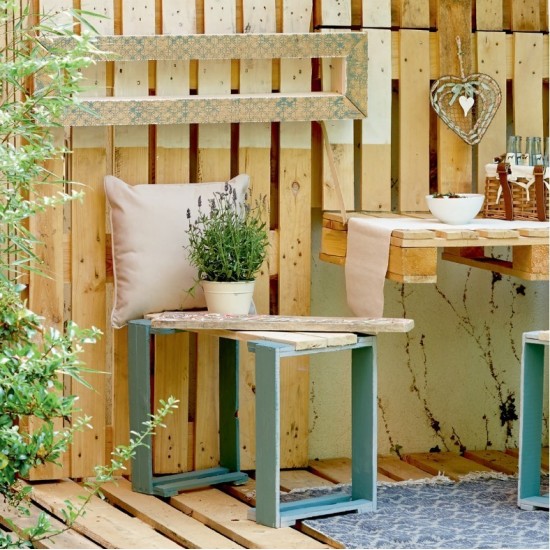 Alles Paletti Möbel für Garten und Balkon als Zubehör für Edelrost Gartendeko