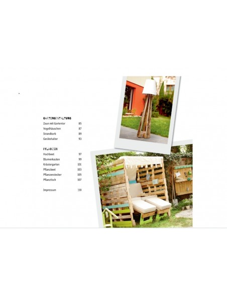 Alles Paletti Möbel für Garten und Balkon als Zubehör für Edelrost Gartendeko