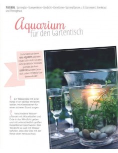 Raffiniert dekoriert  für Garten, Terrasse und Balkon