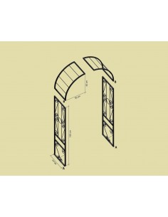Rost Rosenbogen Classic Höhe 225 x 100 cm