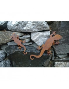 Rost Salamander - Edelrost Eidechse, Länge 39 cm als Garten und Teichdeko 2