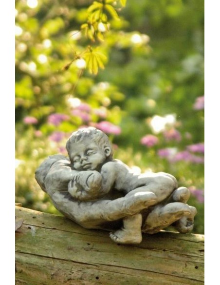 Steinguss Baby in Hand Nima Länge 20 cm