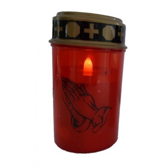  LED Grablicht rot, inkl. Batterien
