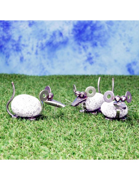 Steinmaus mit Löffel als Kopf Lomprich Steitier Deko kaufen