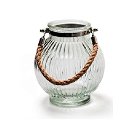 Laternenmix "Trio" 3er Set Hängelaternen / Glasvasen Höhe 17 cm Ø 15 cm