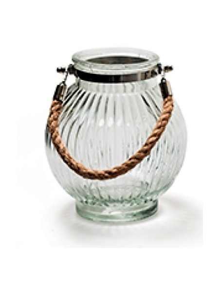 Laternenmix "Trio" 3er Set Hängelaternen / Glasvasen Höhe 17 cm Ø 15 cm