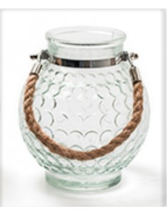 Laterne 2 aus "Trio" Hängelaterne Glasvase Höhe 17 cm Ø 15 cm