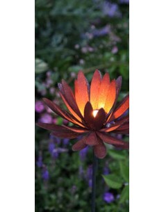 Chrysantheme Ø 25cm als Teelichthalter ohne Platte