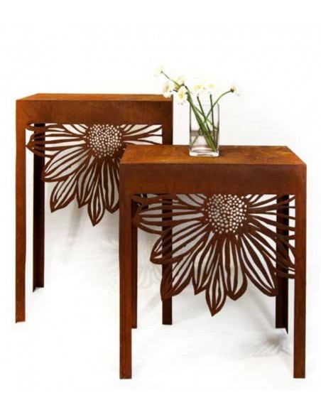 Gerbera Tisch klein -  80 cm hoch - Stellfläche 75 x 30 cm