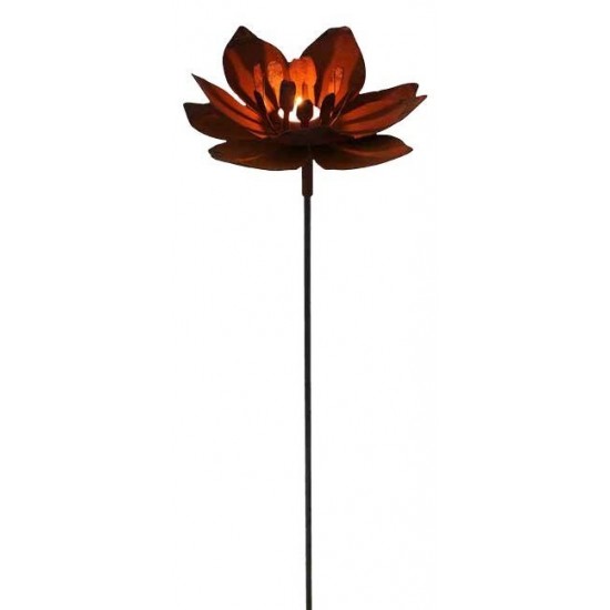 Rost Blume Fleur auf Stab 100cm