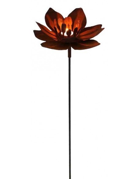 Rost Blume Fleur auf Stab 100cm